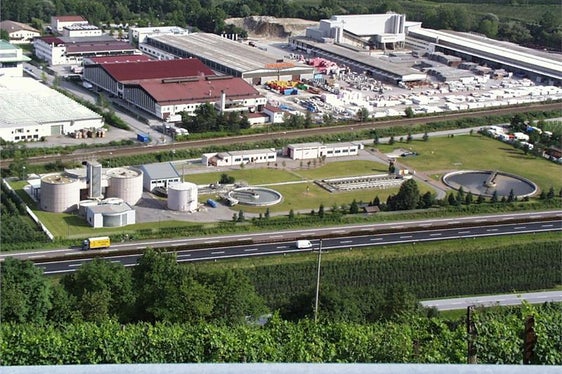 Die Kläranlage Brixen (Foto: Landesagentur für Umwelt und Klimaschutz)