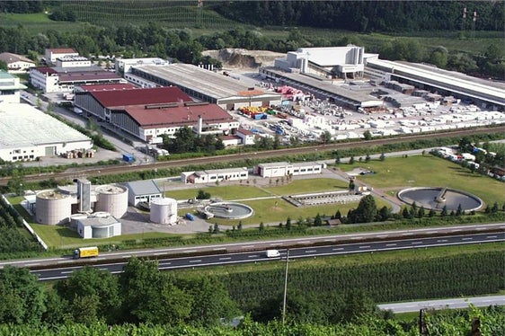 Die Kläranlage Brixen (Foto: Landesagentur für Umwelt und Klimaschutz)