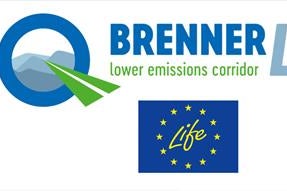 Logo des EU-Projektes BrennerLEC und des Life-Programms