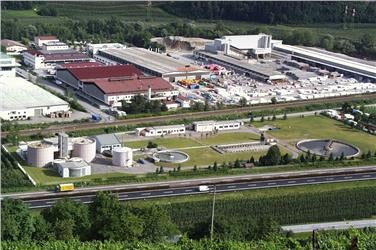 Die Kläranlage Brixen (Foto: Landesagentur für Umwelt und Klimaschutz)