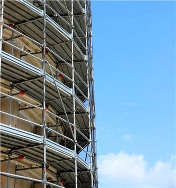 Lavori di risanamento energetico in un condominio (Foto: Agenzia provinciale per l'ambiente e la tutela del clima)