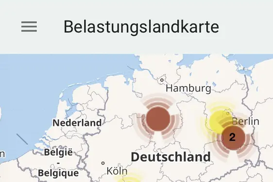 Belastungslandkarte (Foto: Landesagentur für Umwelt und Klimaschutz)