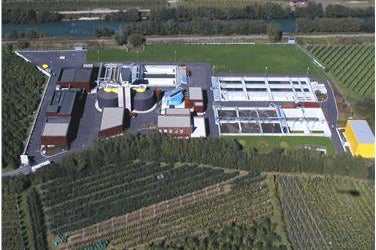 Die Kläranlage Mittelvinschgau, Tschars-Kastelbell (Foto: Landesagentur für Umwelt und Klimaschutz)