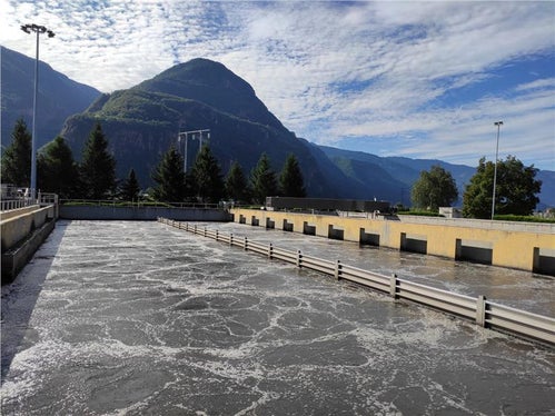Impianto di depurazione delle acque Bronzolo (Foto: Agenzia provinciale per l’ambiente e la tutela del clima)