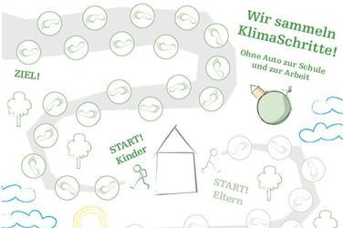 Zwei Wochen lang können Grundschüler mit dem Sammelpass wieder KlimaSchritte sammeln