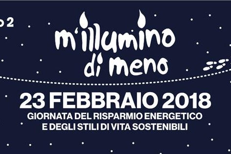 Banner der XIV Ausgabe der Radiokampagne „M'illumino di meno