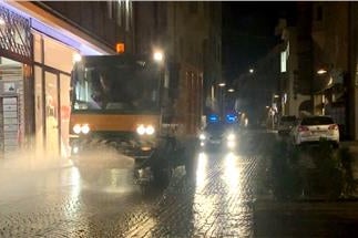 Desinfizierun von Straßenoberflächen und urbanen Freiflächen (Foto: GNews)