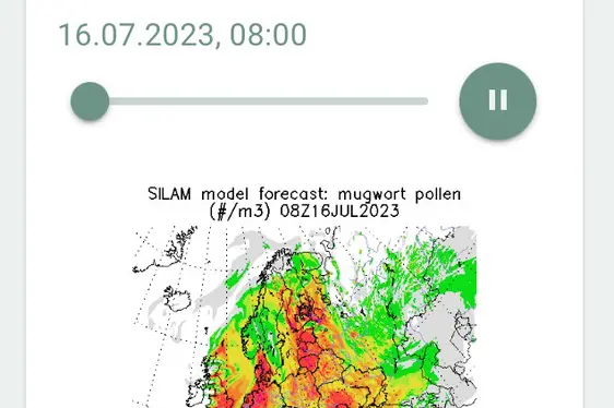 Prognosekarten Europa (Foto: Landesagentur für Umwelt und Klimaschutz)