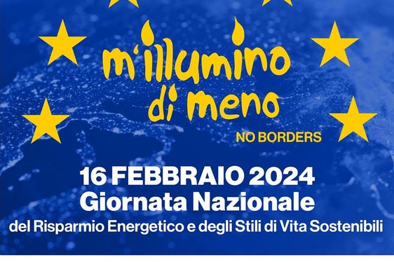 Flyer della campagna radiofonica M'illumino di meno 2024 (Fonte: https://www.rai.it/milluminodimeno/