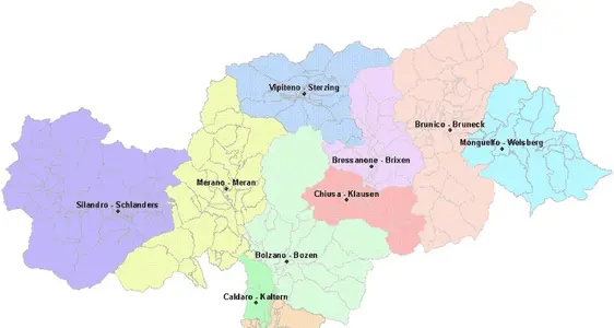 Liste der zuständigen Ämter nach Katastralgemeinde