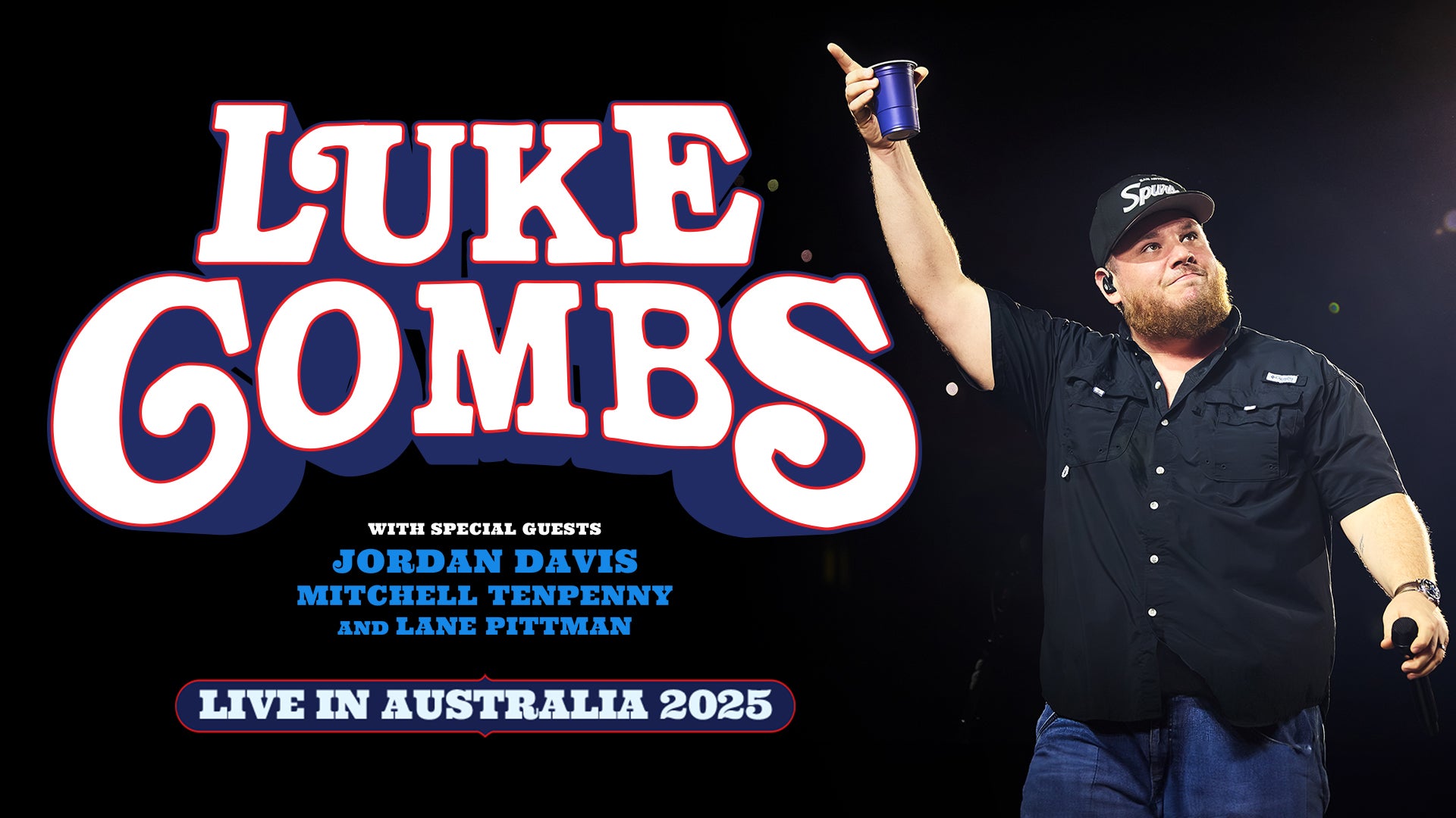 Luke Combs Live in Australia at Accor Stadium