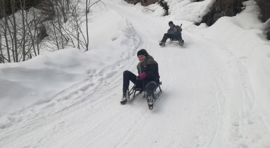 Rodelausflug an der FS Salern Rodelausflug an der FS Salern