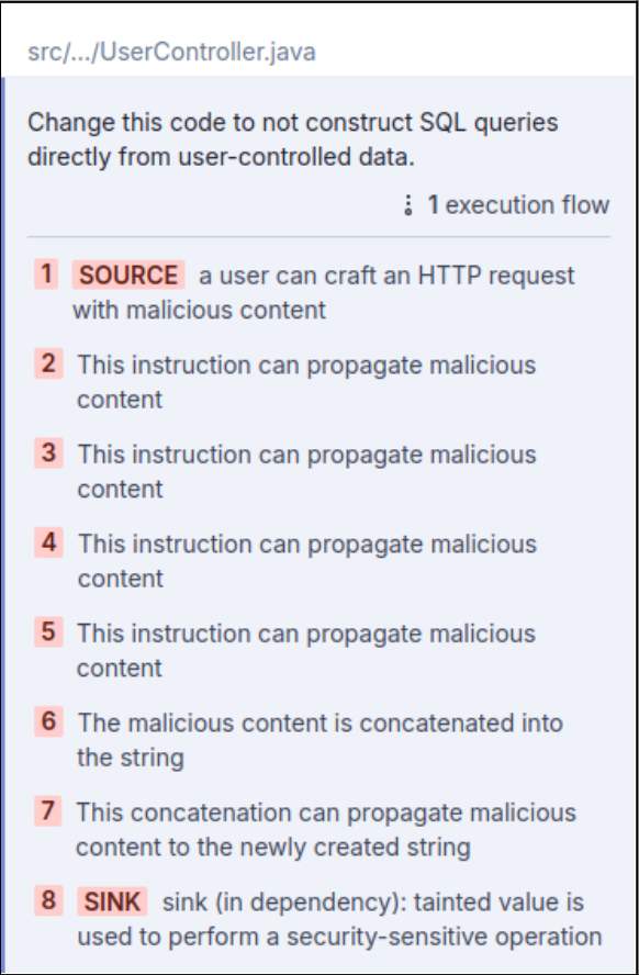 sonarqube java construct