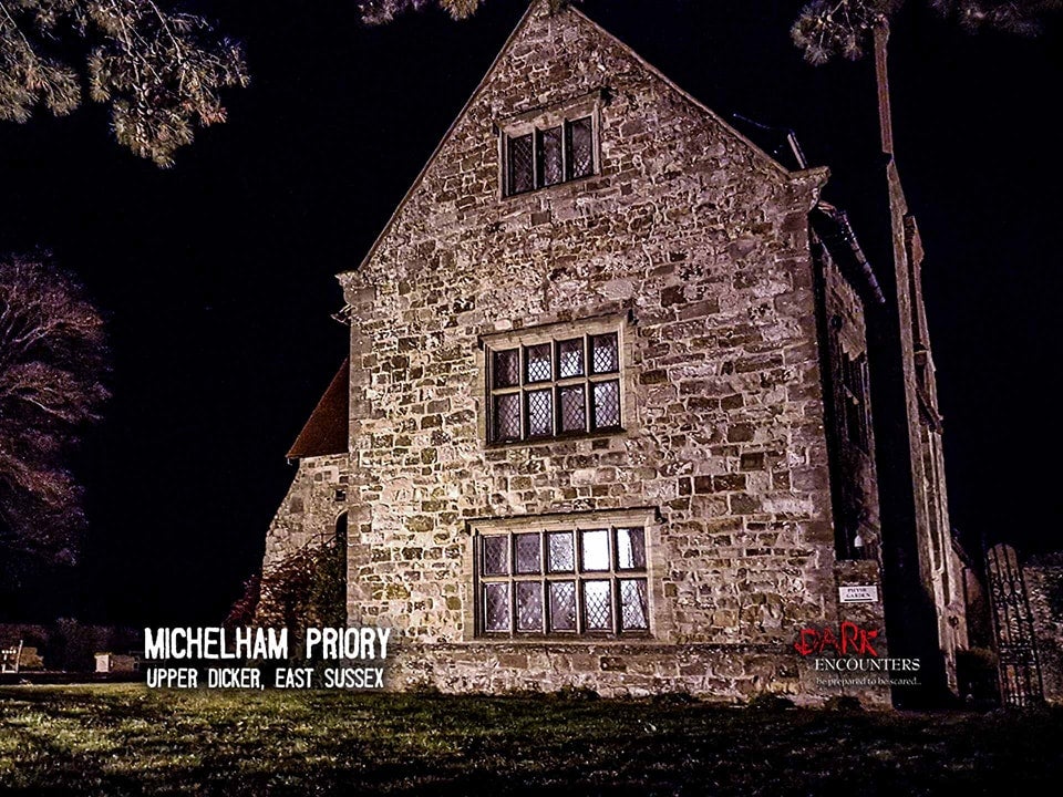 An outside view of Michelham Priory, one of the haunted locations