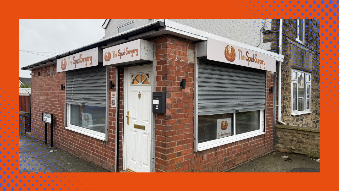 The outside of The Spud Surgery in Swallowsnest, Yorkshire