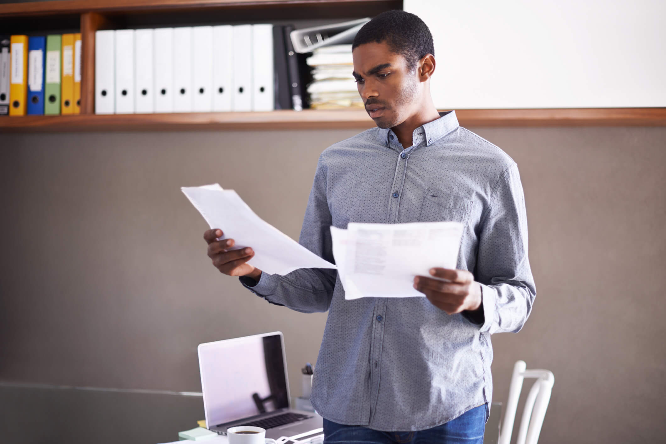 A micro business owners is confused as he compares his domestic and business energy bills.