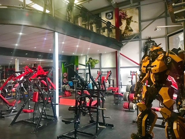 A view of the gym floor and the brand new equipment 