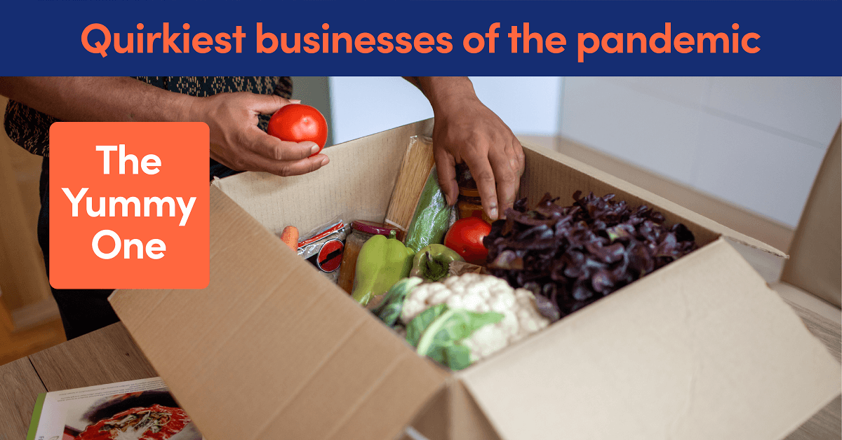 A box of brightly-coloured fresh vegetables