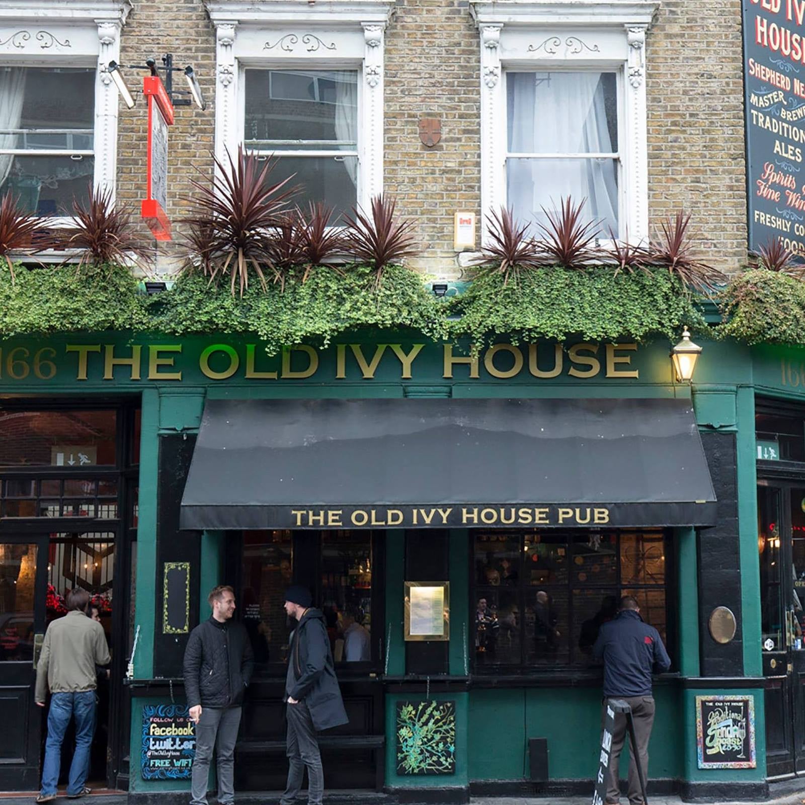 The outside of The Old Ivy House in London