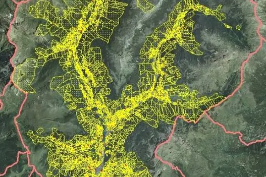 Geschlossene Höfe in der Gemeinde Sarntal