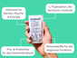 Medibiotix Mental Sachet mit grafischen Hinweisen: Vitamine für Nerven und Psyche, L-Tryptophan, Prä- und Probiotika für die Darmflora, Mineralstoffe für die kognitive Funktion.