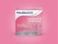 Rosa-farbige Produktverpackung von Medibiotix Cranberry & D-Mannose.