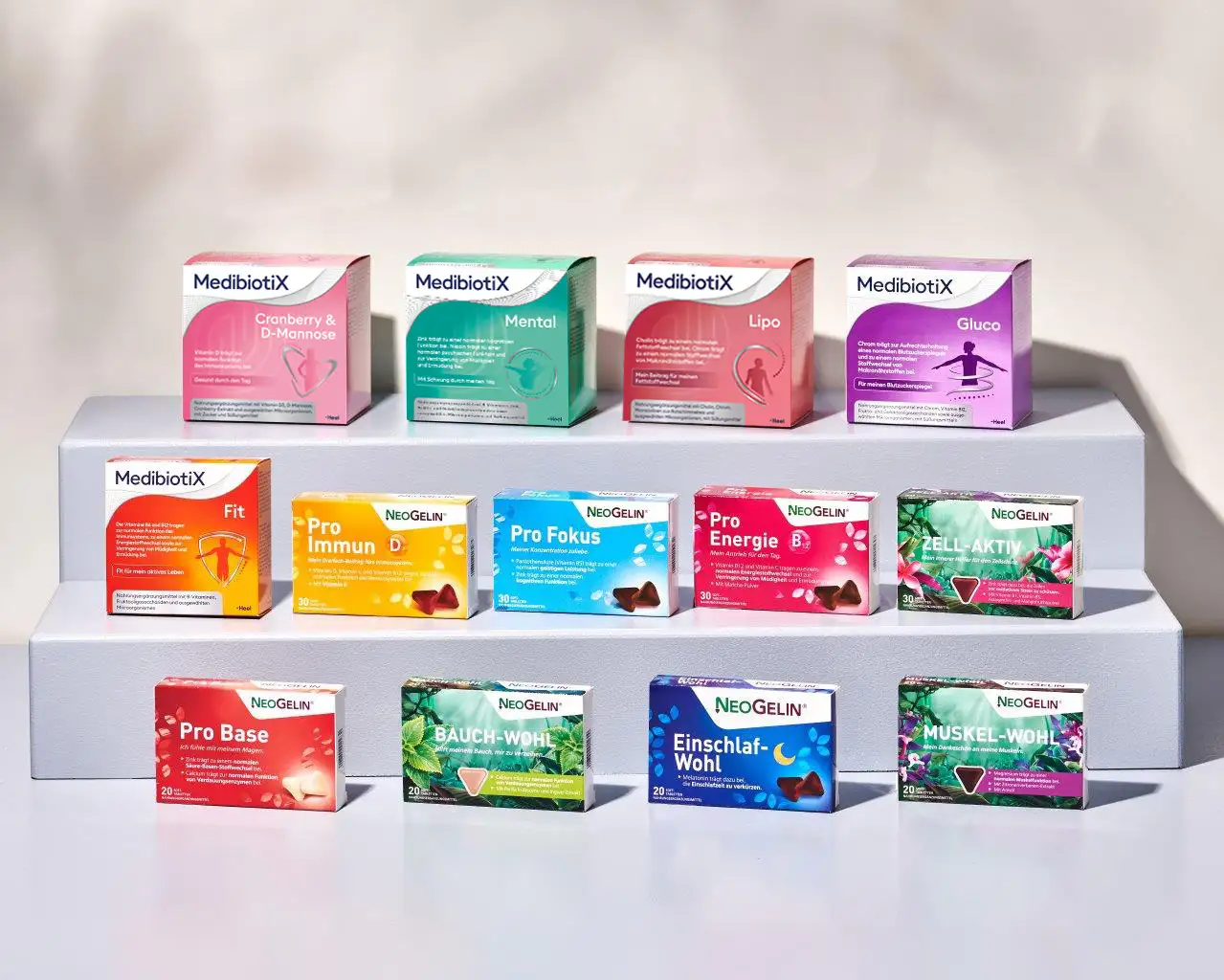 Das gesamte Sortiment mit NeoGelin und MedibiotiX