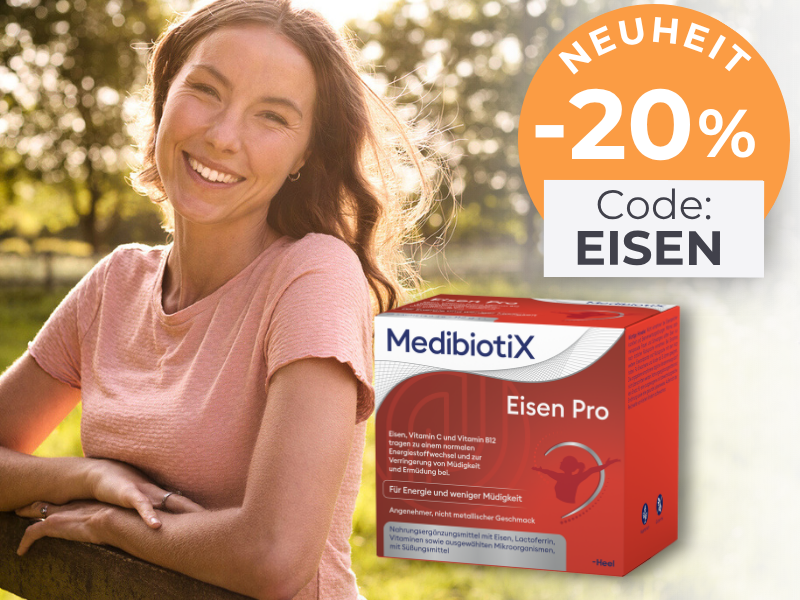 MedibiotiX Eisen: 20 % Rabatt mit dem Code: EISEN