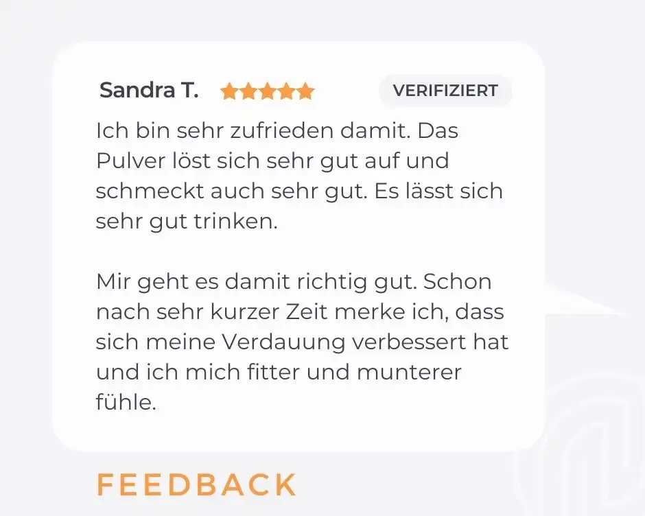 5 Sterne Kundenfeedback MedibiotiX Lipo