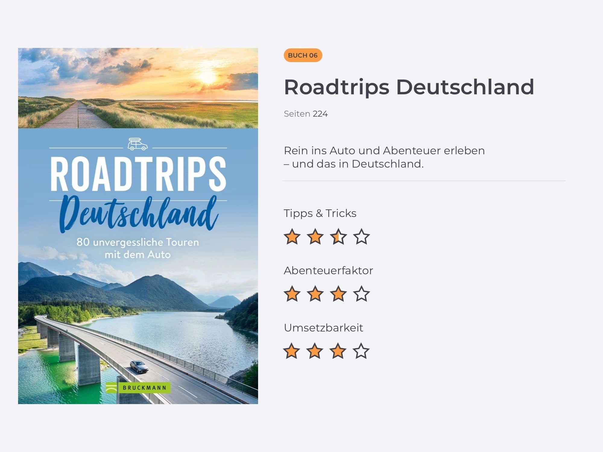 Titelbild des Buchs über Roadtrips in Deutschland