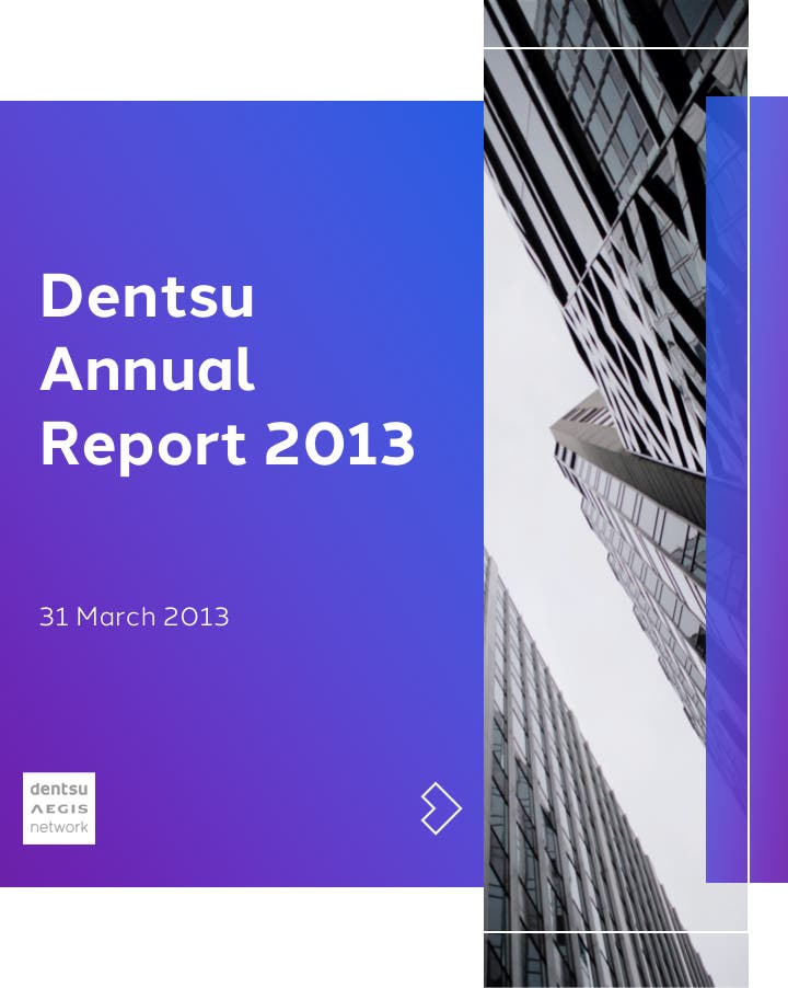 Dentsu Annual Report 2013