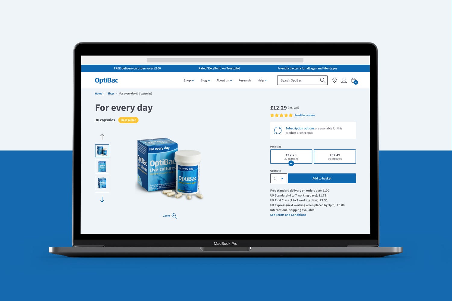 Optibac website 