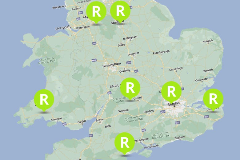 Map of UK