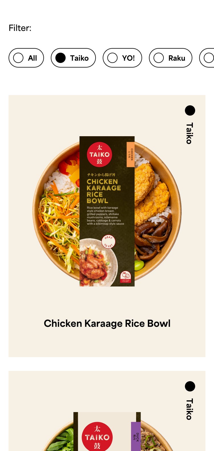 Taiko Food Mobile Rice Bowl