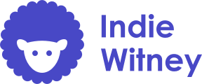 Indie Witney logo in brand purple