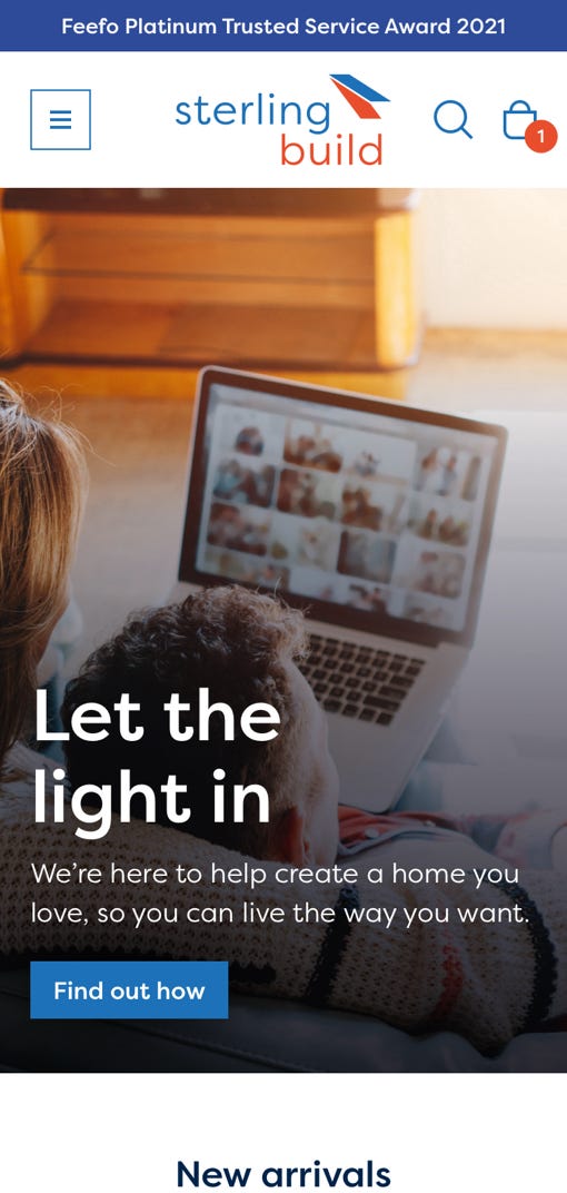 Sterlingbuild homepage