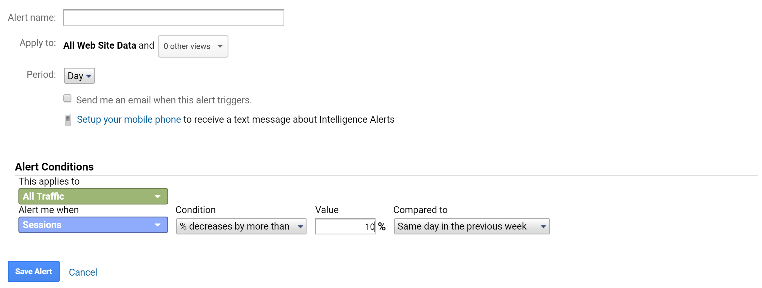 Google Custom Alerts