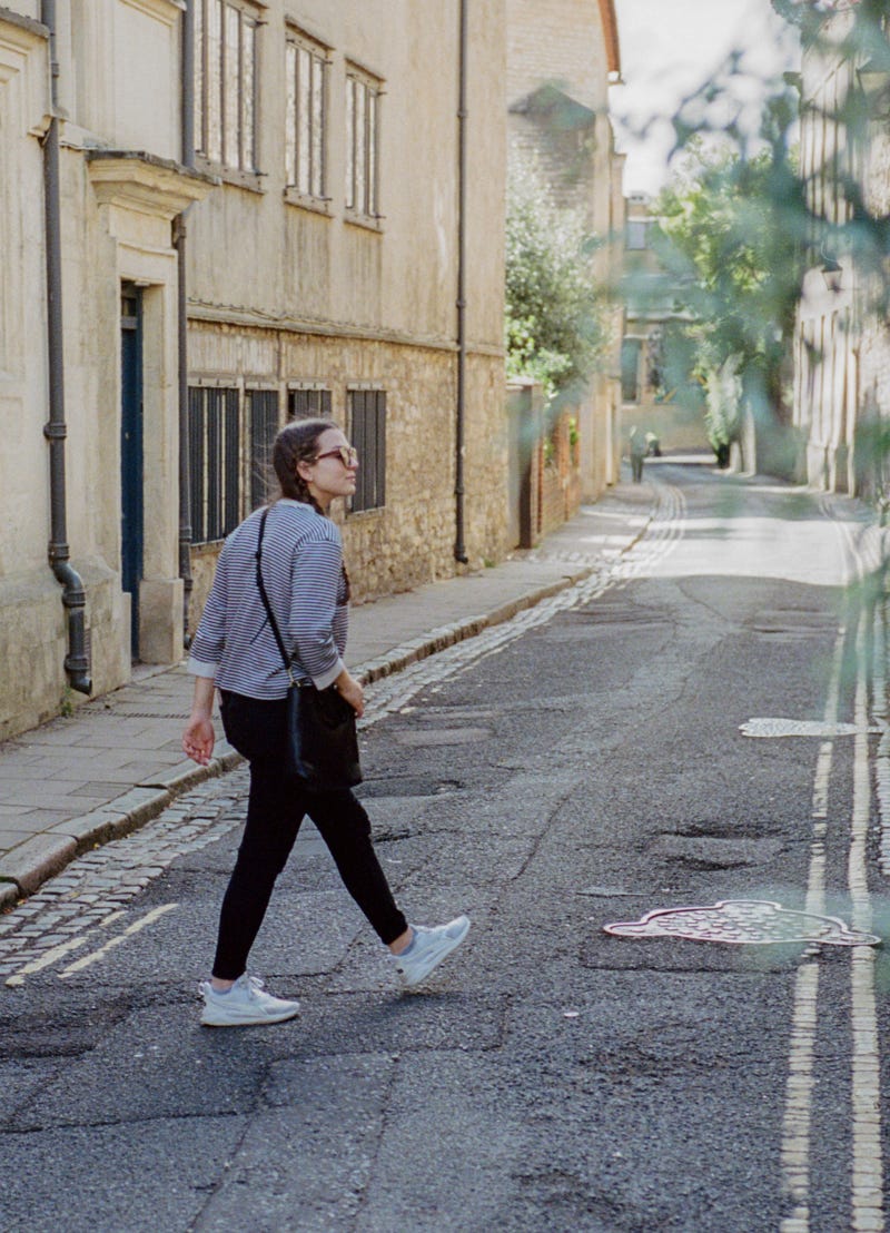 A student exploring Oxford city