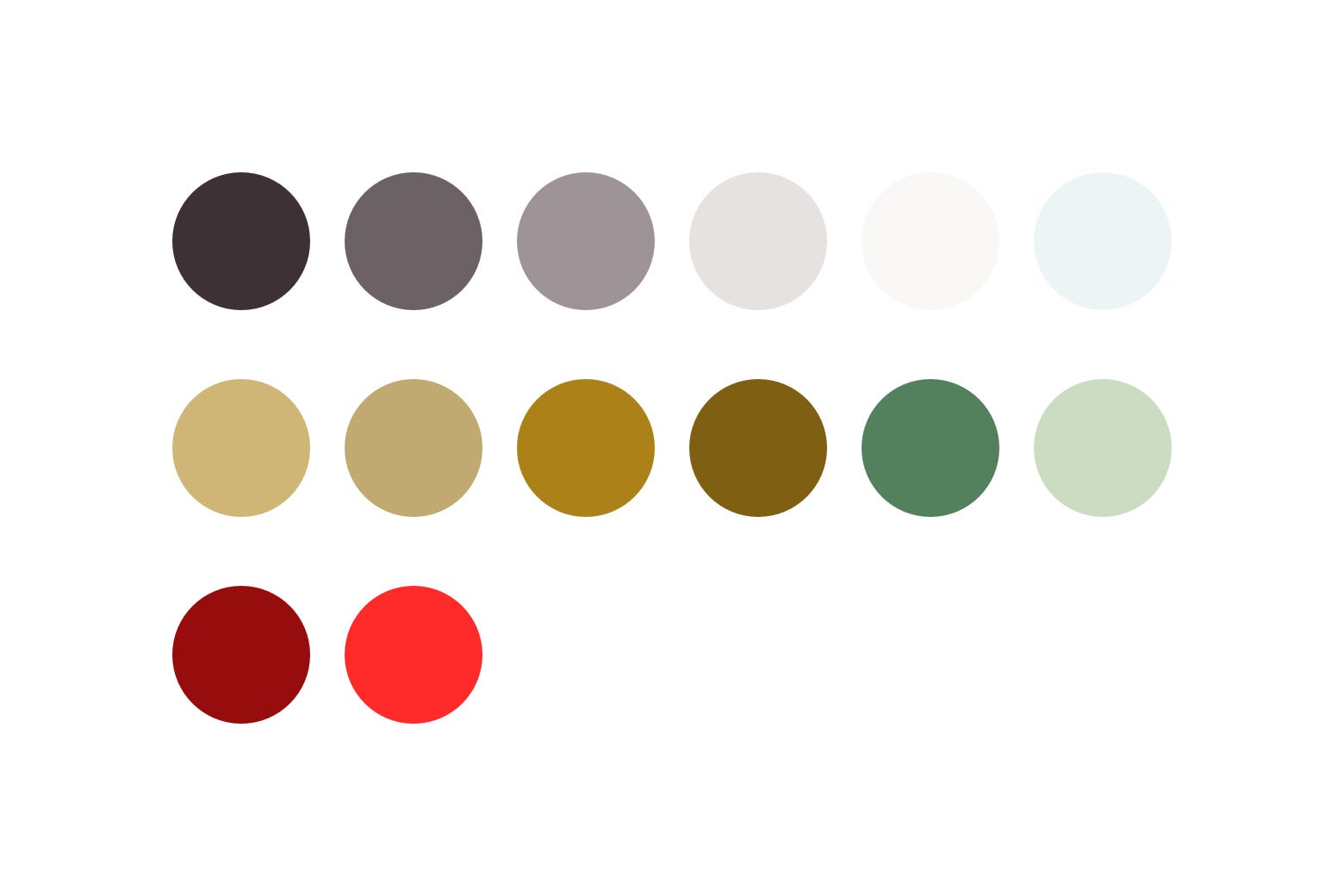 Twinings digital colour palette