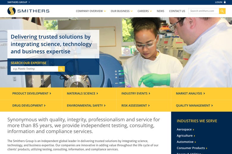 The Smithers Group homepage
