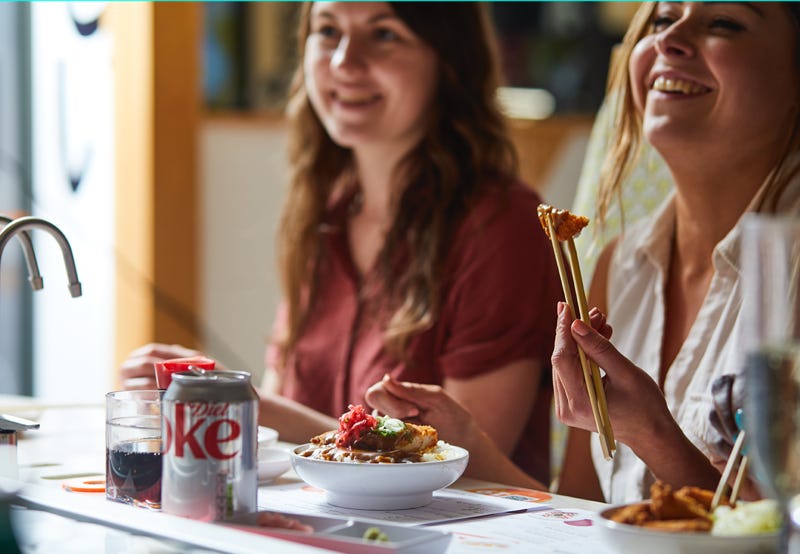 Friends enjoying a meal together