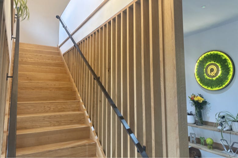 Entrance and stairwell at Ridgeway