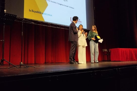Un momento della premiazione