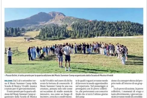 Articolo quotidiano Alto-Adige (foto: Vivaldi)