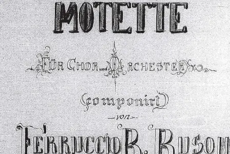 Frontespizio mottetto (foto: Marina Rubbo)