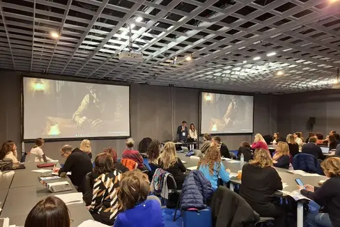 A Firenze grande partecipazione per l'edizione 2026 di Fiera Didacta. Tra i numerosi appuntamenti tenutisi nella tre giorni, anche un workshop dedicato all'IA. (Foto: Direzione Istruzione e Formazione in lingua italiana)