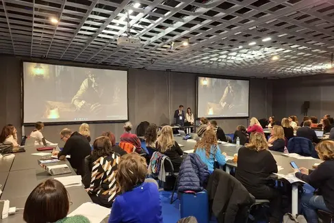 A Firenze grande partecipazione per l'edizione 2026 di Fiera Didacta. Tra i numerosi appuntamenti tenutisi nella tre giorni, anche un workshop dedicato all'IA. (Foto: Direzione Istruzione e Formazione in lingua italiana)