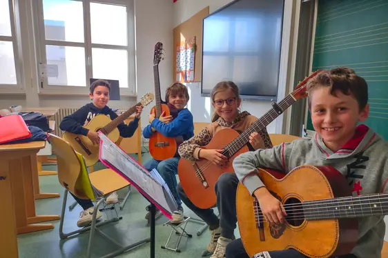 Quartetto bambini sede Egna (foto: Vivaldi)
