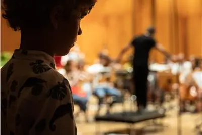 Bambino in sala concerto