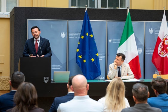 Un momento della conferenza stampa di chiusura dell'anno scolastico 2025/2026
